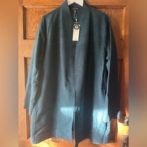 Gorgeous Eileen Fisher Dark Teal Extra fine merino wool Jacket SOLD OUT Online